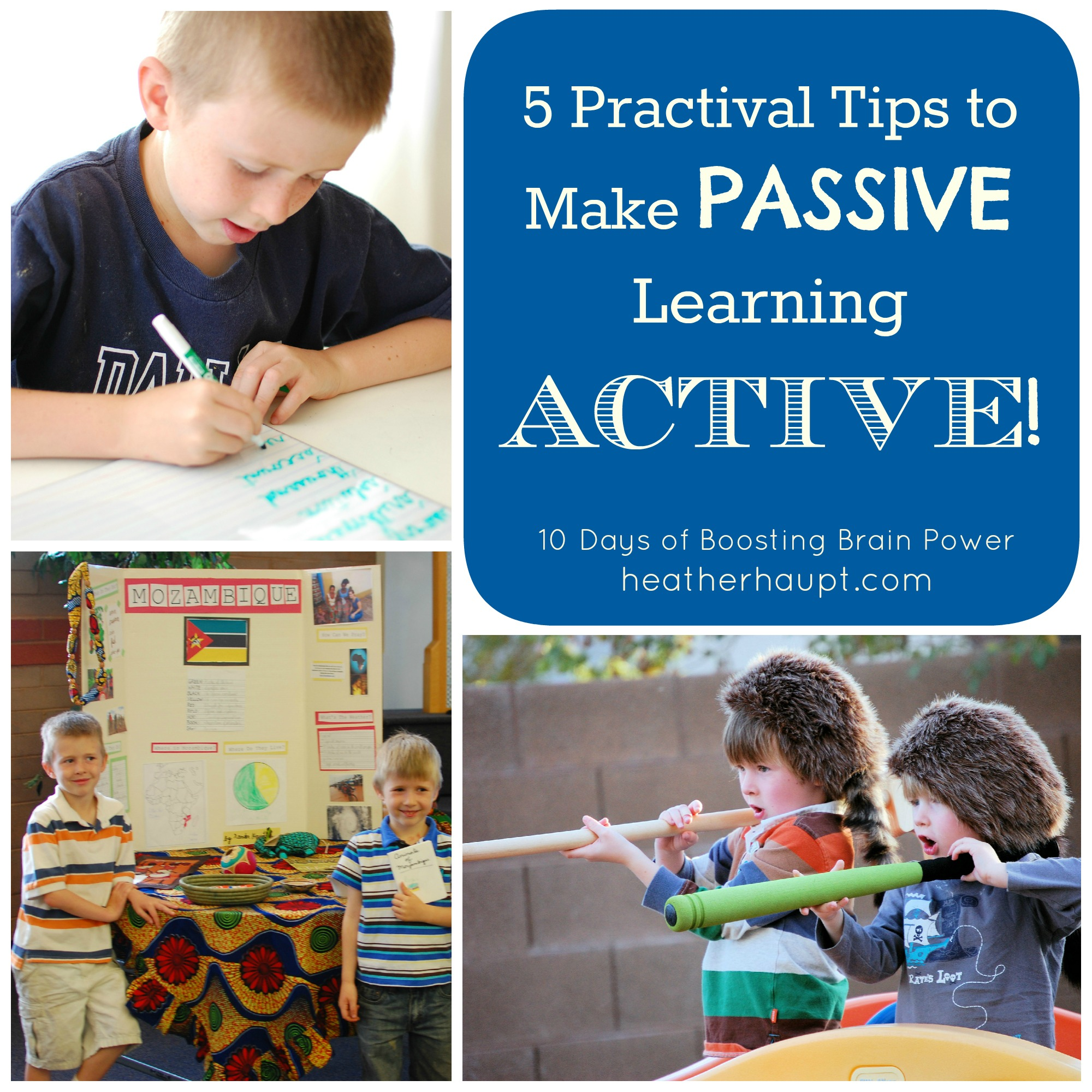 We need a varied approach! 5 great ideas to help convert passive learning to more active, engaged learning!