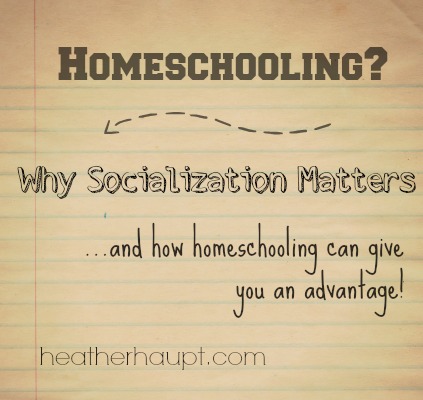 Answering the age-old, "What about socialization?" question