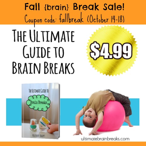 The perfect guide to help with an easily distracted child.  MOVE > FOCUS > LEARN!  Use the coupon code, "FallBreak" this week only to get it for $4.99