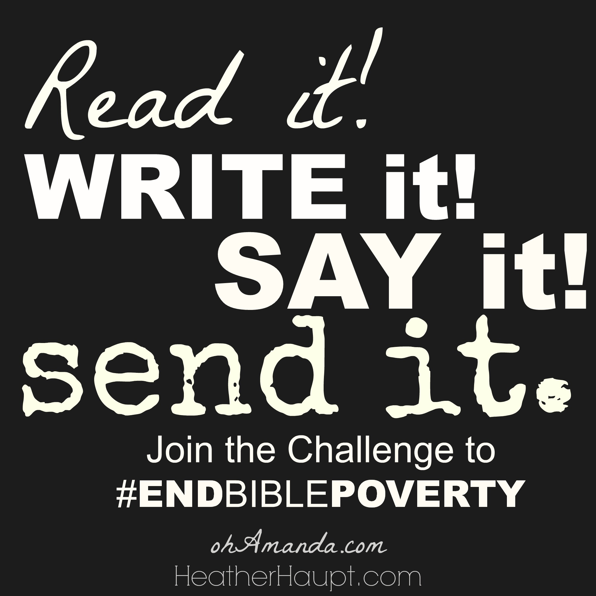 Join the challenge: Memorize and Recite Verses to raise money for BIBLE Translation. #EndBiblePoverty #MonthlyMission
