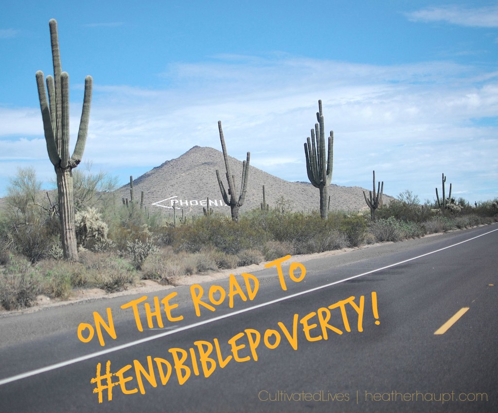 A great way to memorize Bible verses is to take take it on the road with you! #EndBiblePoverty