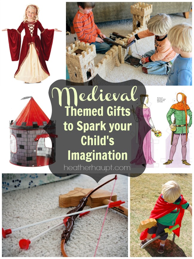 Inspiration for medieval themed gift ideas for kids! {31 Days of Gift Ideas that Inspire Learning}