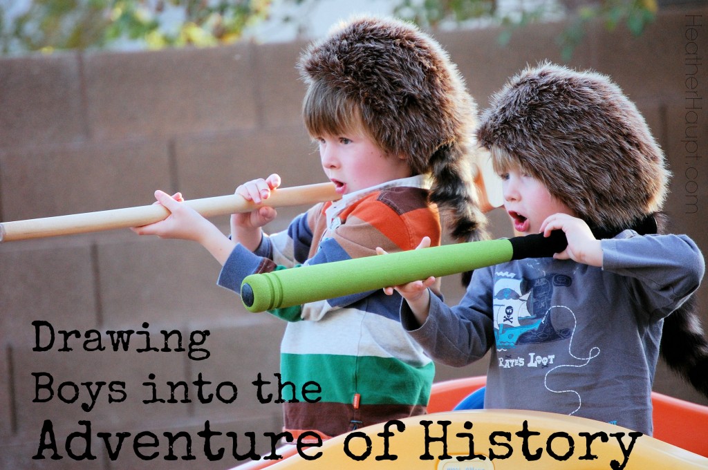 Drawing boys into the adventure of history