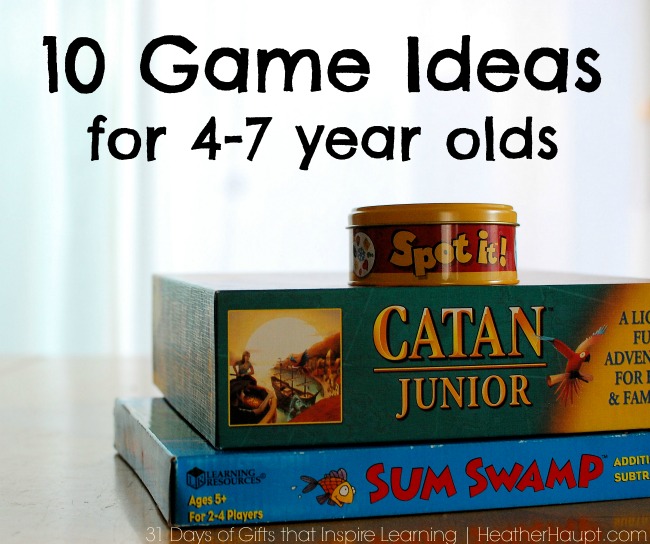 Christmas Gift Idea: 10 Fun Game Ideas for 4-7 year olds!