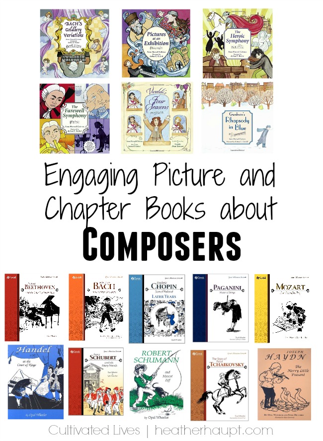 Engaging and informative books about the lives of famous composers. {from the 31 Days of Gifts that Inspire Learning series | www.heatherhaupt.com}