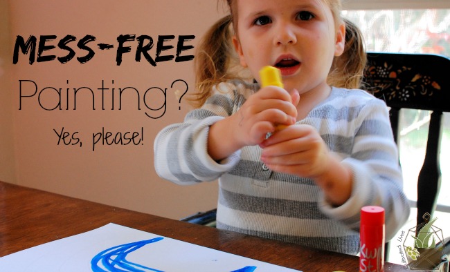 Can painting with toddlers and preschoolers actually be mess-free? Yes, it can. Thanks to Kwik Stix!