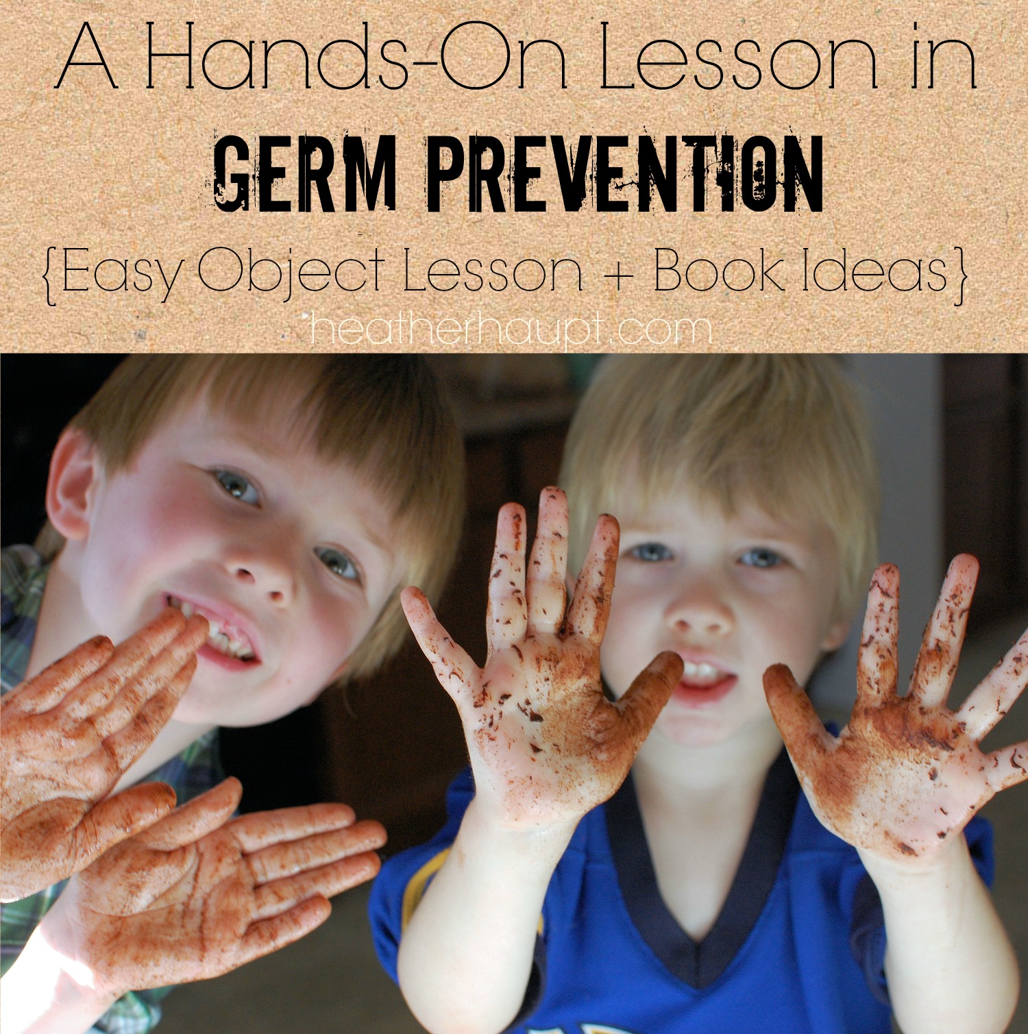A fun and powerful object lesson to help kids understand the importance of hand washing!