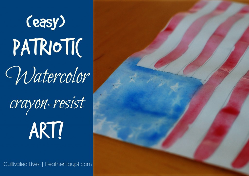 Tips on this very easy-to-do craft that has beautiful results!  Perfect for #FlagDay or the Fourth of July!
