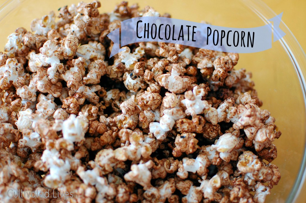 Simple, tasty stove-top chocolate popcorn!