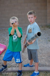 Sticks (or in this case PVC pipes) + Imagination = Ample Outdoor Adventures