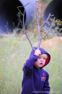 Sticks + Imagination = Ample Outdoor Adventures