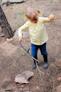 Sticks + Imagination = Ample Outdoor Adventures