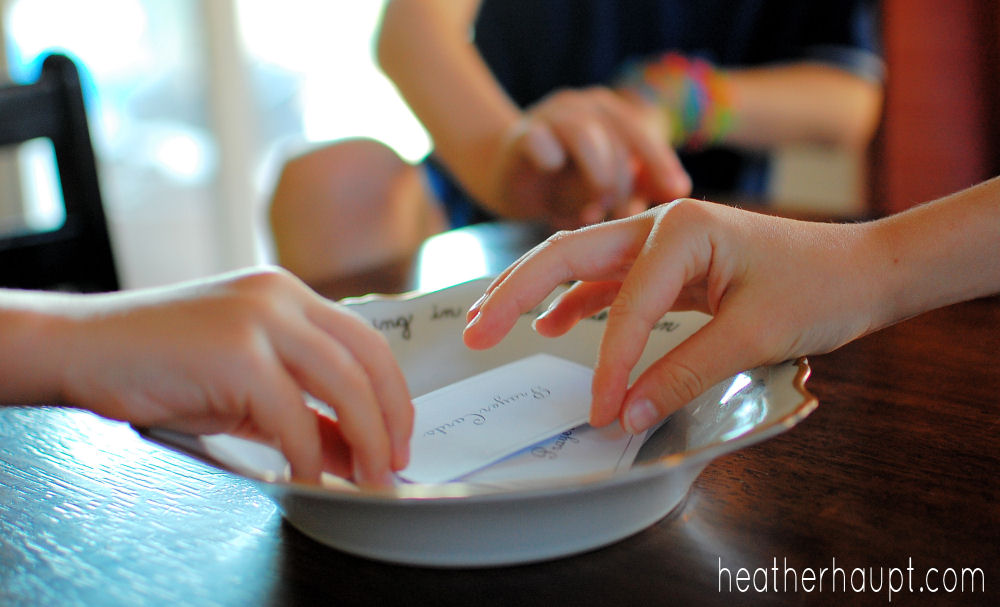 Drawing our children into the presence of God and developing the habit of praying for others with a Prayer Bowl!