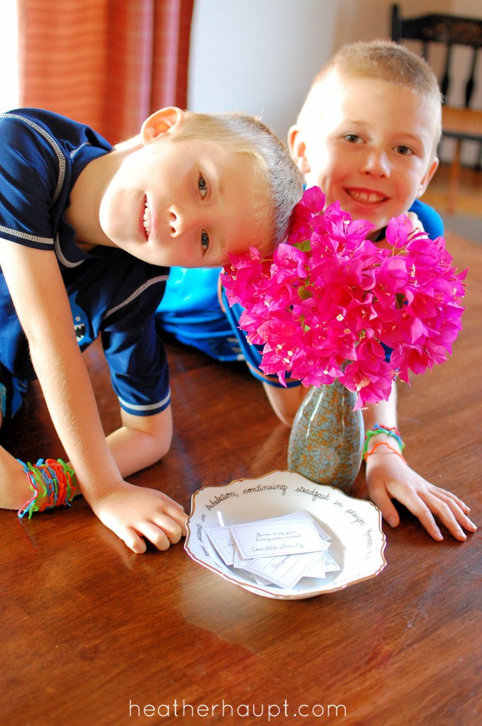 Prayer Bowls: a beautiful idea to draw your children into intentional intercession.