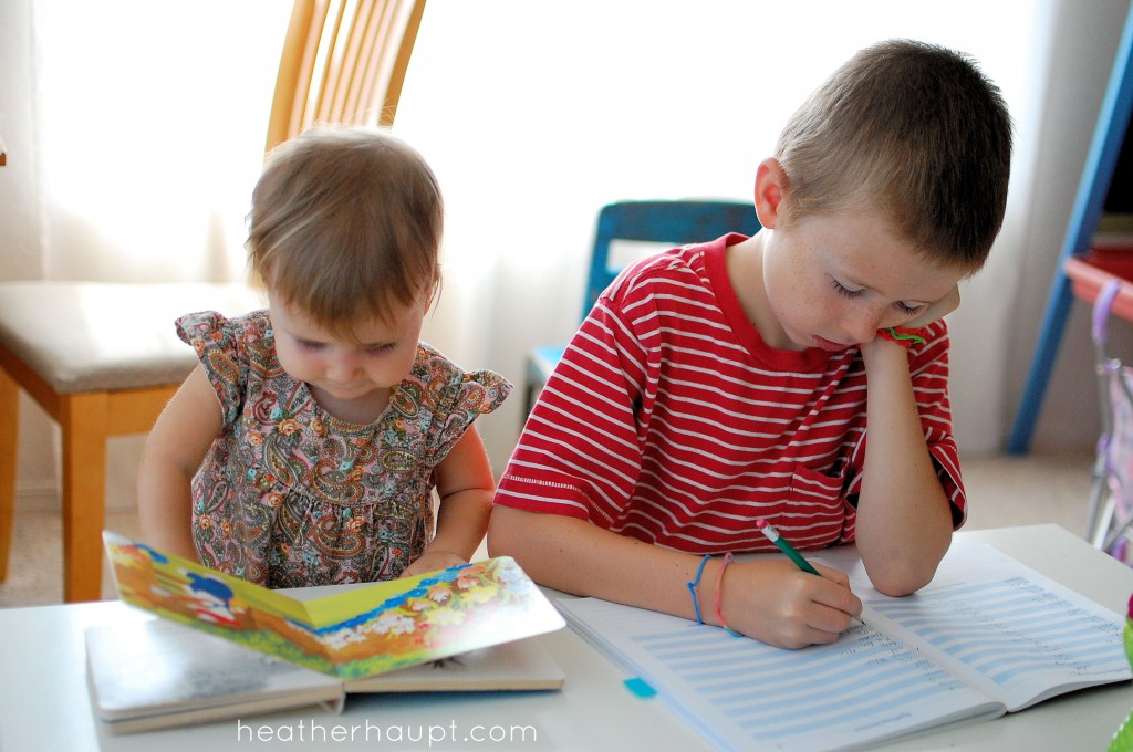 Siblings join right along.