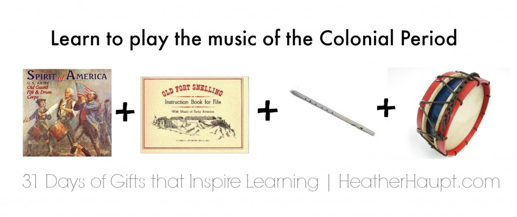 Learn lively tunes from the Colonial period with fife, drum instruction book and music cd! The perfect gift for your music lover!