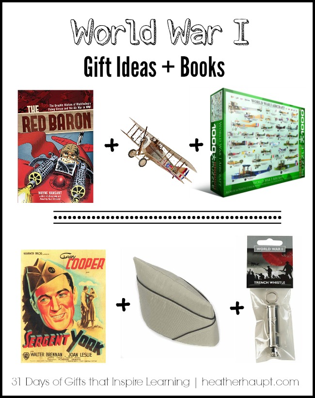Simple gift ideas for kids learning about World War 1