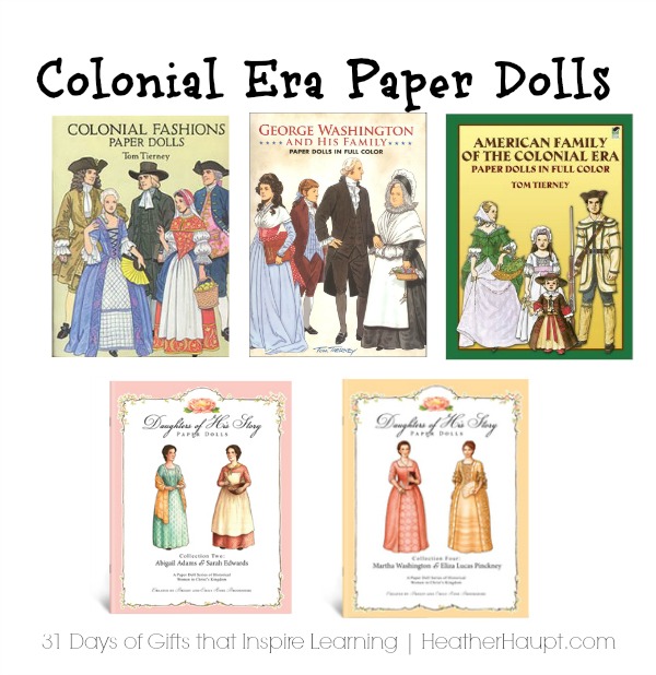Paper dolls are a beautiful and fanciful way to reinforce learning about historical era's!