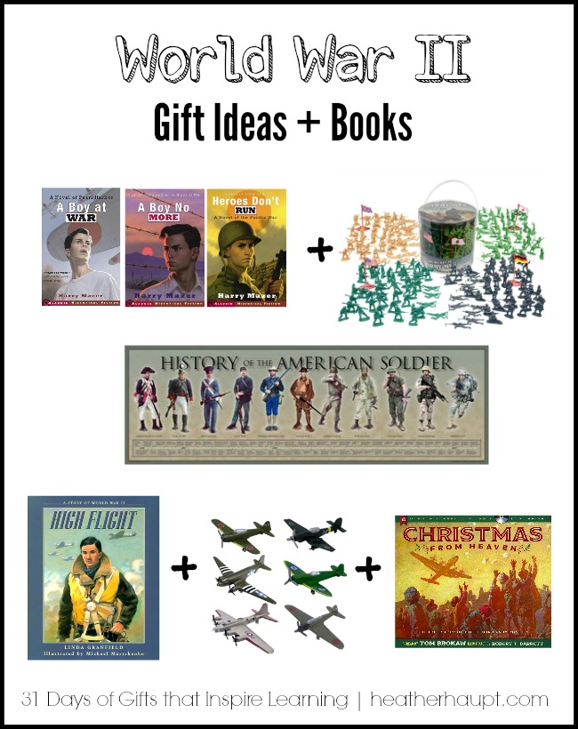 World War II themed gift ideas and books