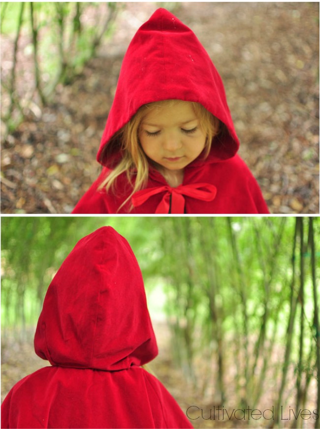 Gift Idea: Sew a Little Red Riding Hood and pair with a beautiful book.