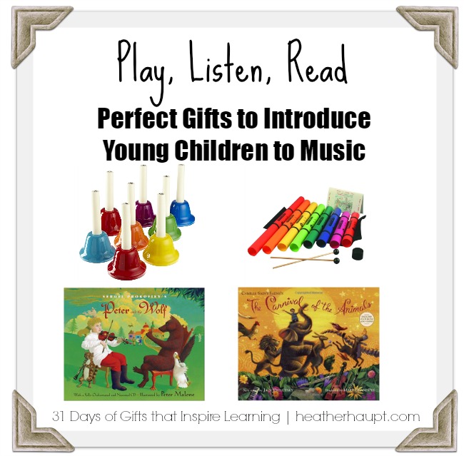 Simple, but powerful gifts to inspire a love for music in your young children!